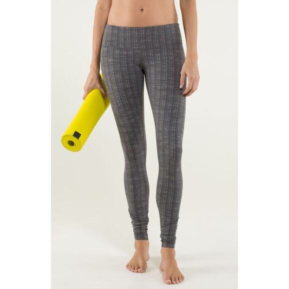 Lululemon Women's Wunder Under Legging Gray Ziggy Wee 2 Size Small 4 No Tag - Picture 1 of 8